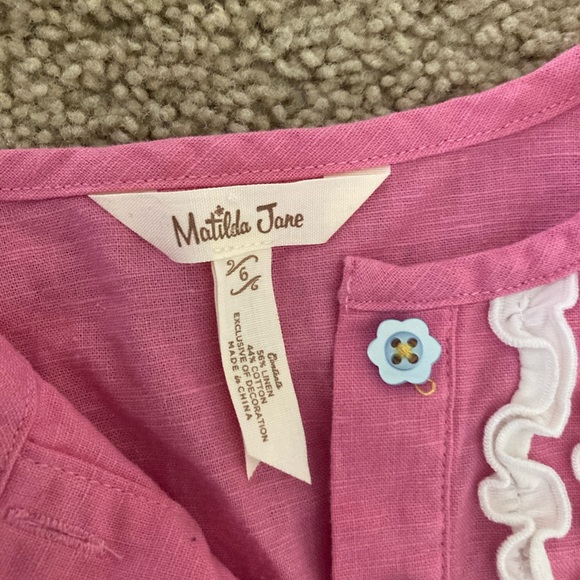 Matilda Jane Tunic Size 6 Pink - Picture 2 of 2